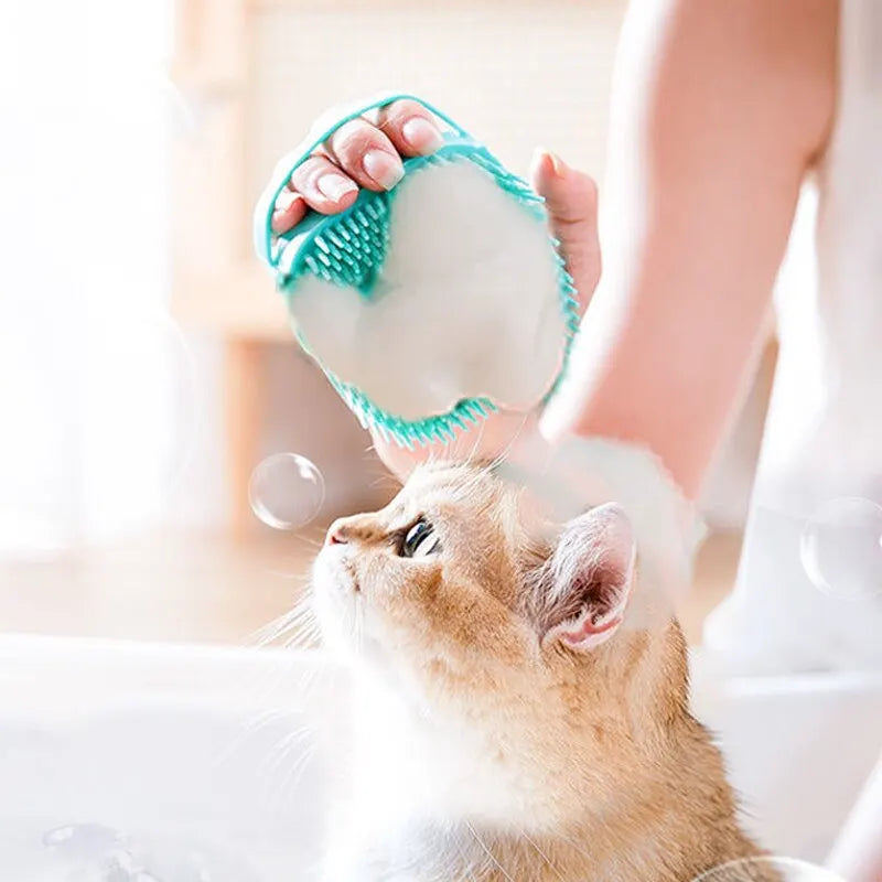 Pet Bathing Soft Silicone Brush