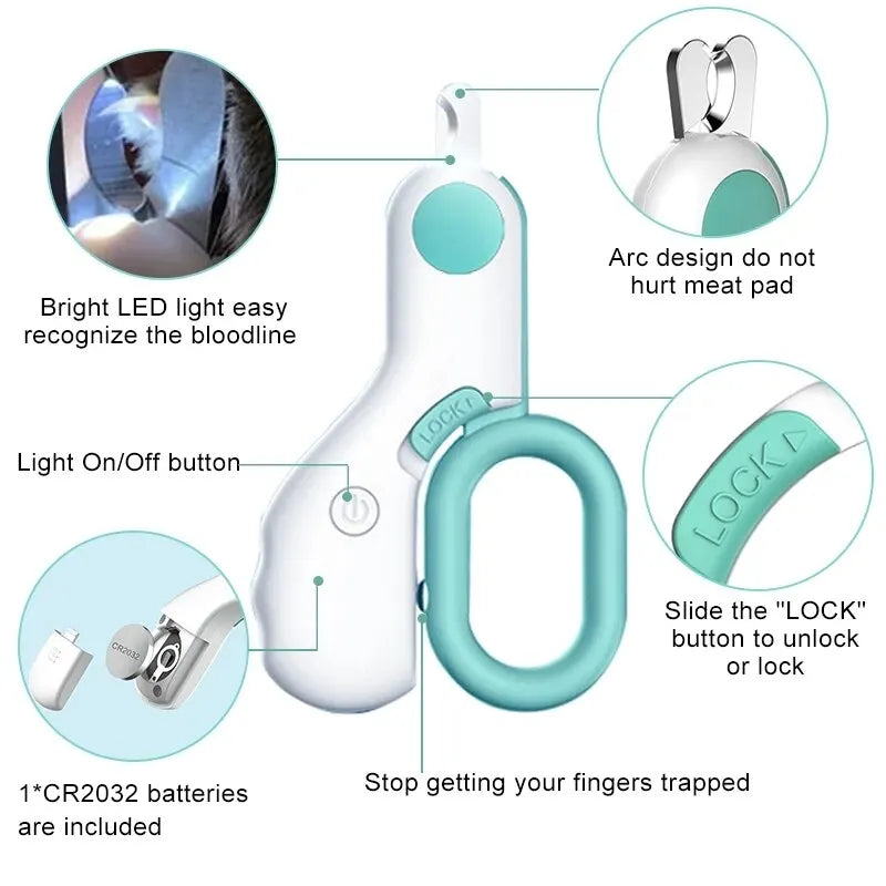 LED Light Cat Dog Nail Cutter