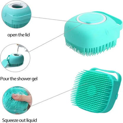 Pet Bathing Soft Silicone Brush